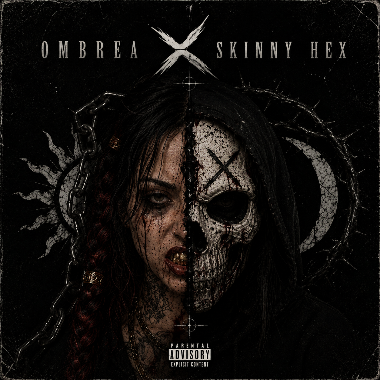 Ombrea and Skinny Hex X album artwork