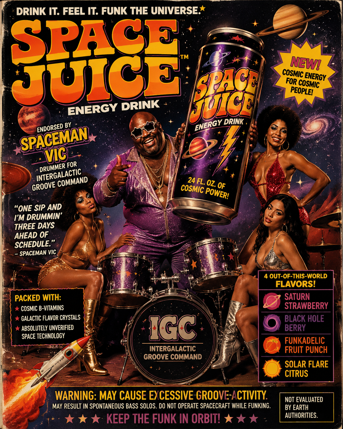 Space Juice advertisement