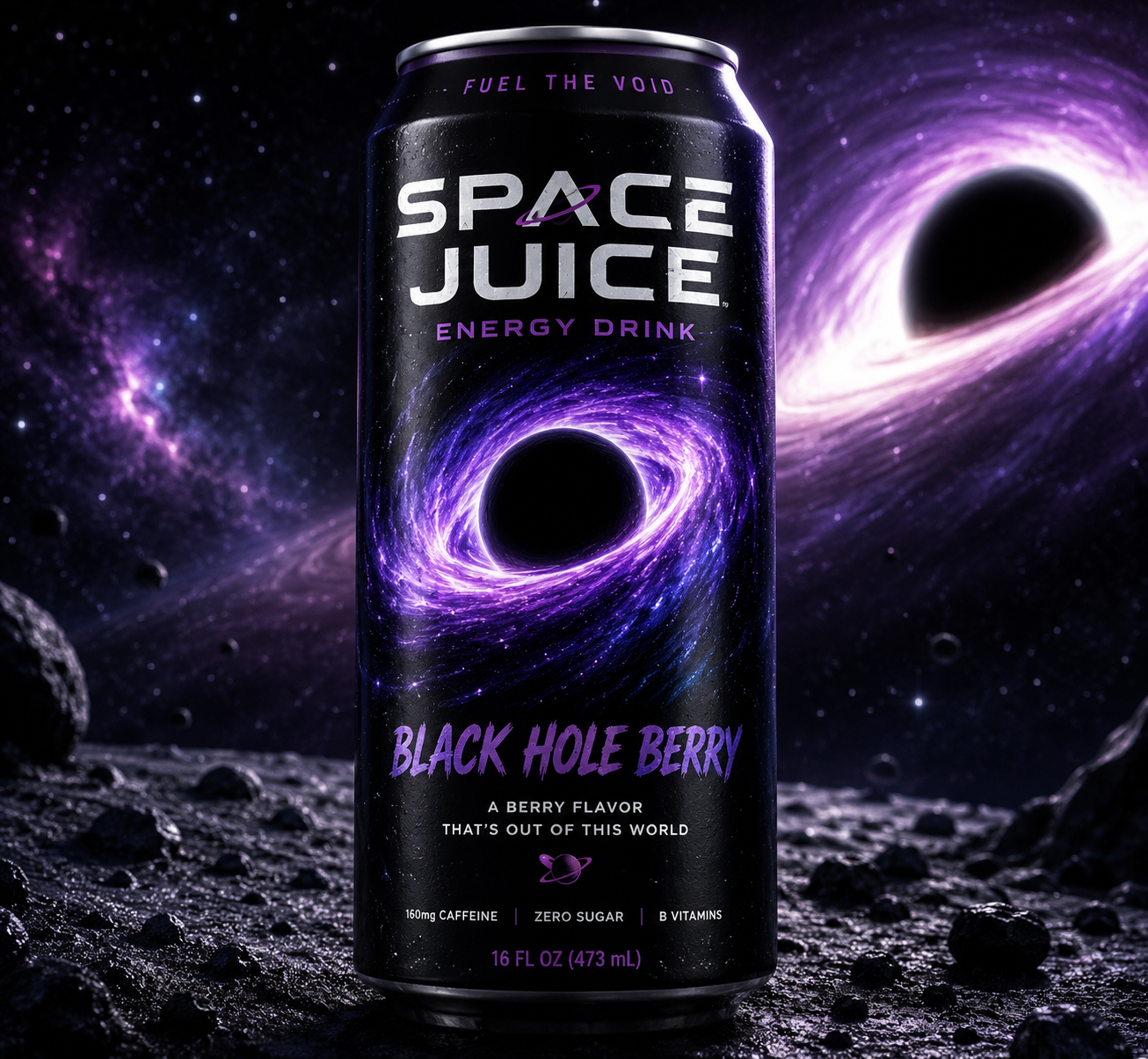 Space Juice Energy Drink Black Hole Berry