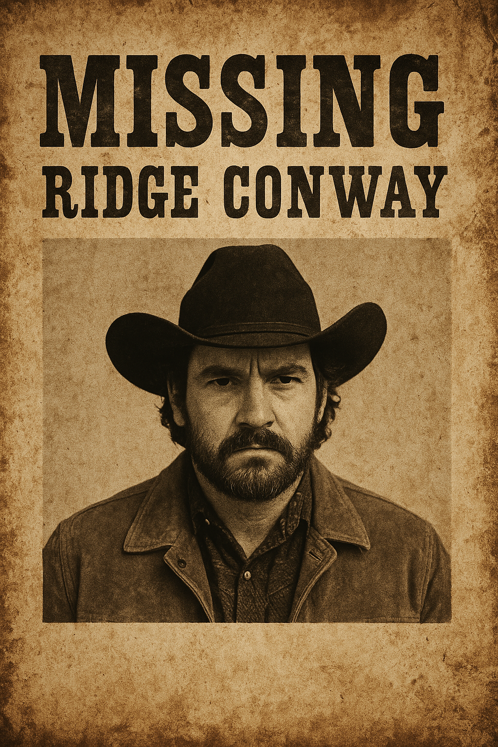 Missing Ridge Conway Poster